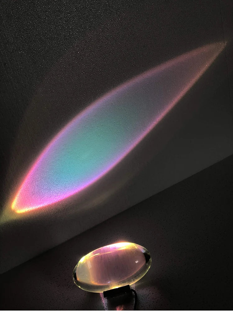 Lampada Da Tavolo Design Italiano Led Cristallo Eye Of The Sky Luce Notturna Per Soggiorno E Camera Da Letto