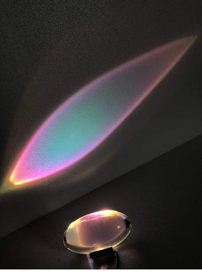Lampada Da Tavolo Design Italiano Led Cristallo Eye Of The Sky Luce Notturna Per Soggiorno E Camera Da Letto