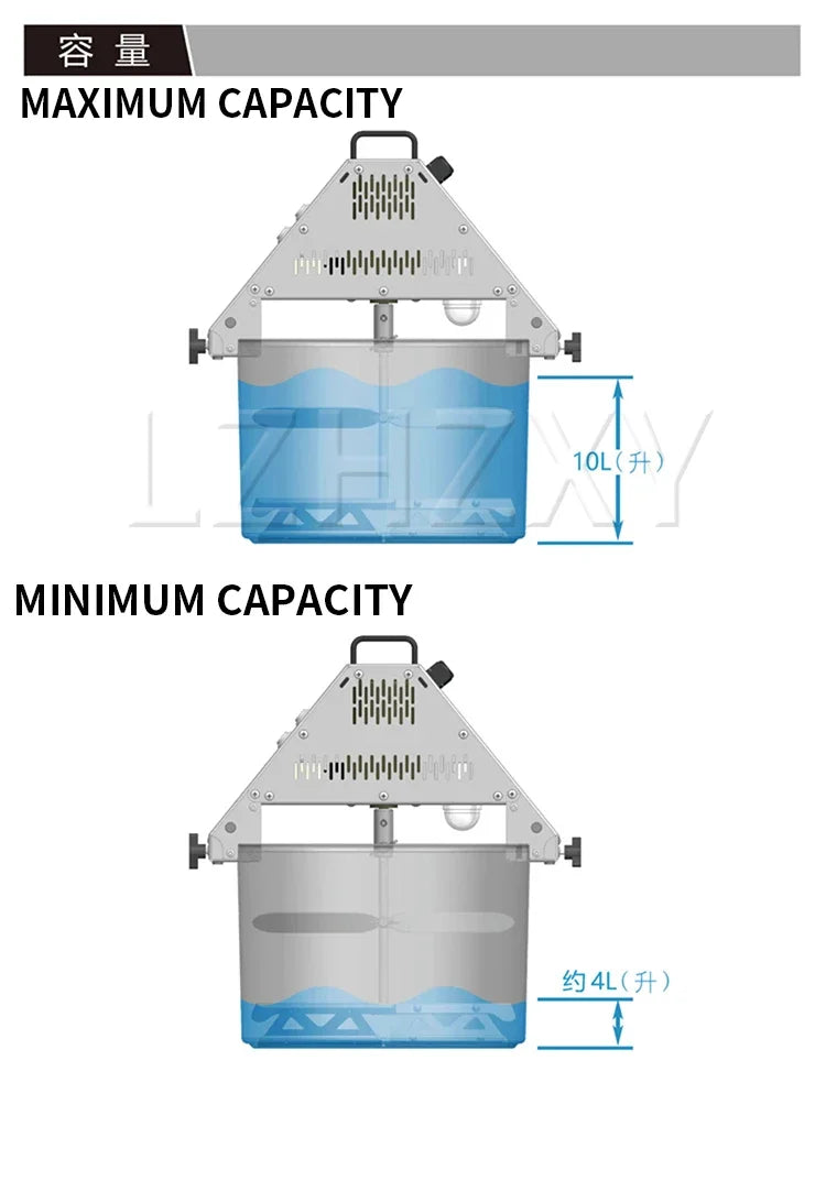 Macchina Multifunzione Per Alimenti Con Mescolatore Integrato 10L 50W 220V Friggere E Mescolare