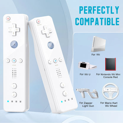 Set controller 2 in 1 per Nintendo Wii Joystick Motion Plus opzionale Gamepad remoto wireless con custodia in silicone Videogioco