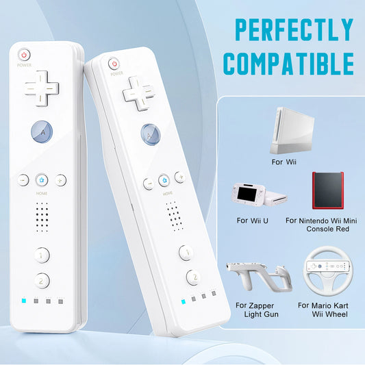 Set controller 2 in 1 per Nintendo Wii Joystick Motion Plus opzionale Gamepad remoto wireless con custodia in silicone Videogioco