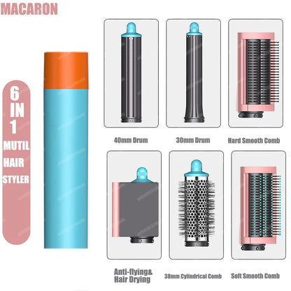 Nuovo Multil Hair Styler Asciugacapelli automatico per arricciare Asciugacapelli ad aria calda/fredda 1300W Piastra per capelli Curling Barrel Spazzola Asciugacapelli per salone
