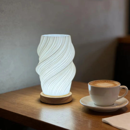 Lampada Da Scrivania Moderna 3D Stampata Con Luce Notturna Dimmerabile USB Per Camera Da Letto e Soggiorno