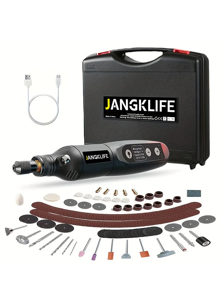 Kit Utensili Rotanti Usb Per Incisione Legno Gioielli Metallo Vetro Fai Da Te Precisione