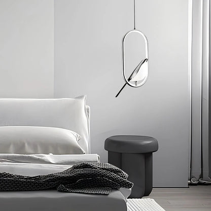 Lampada Sospensione Led Argento Dorato Interni Design Moderno Per Letto e Soggiorno Alimentazione AC 85 265 Volt