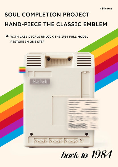 Sveglia retrò Maclock Macintosh Un classico ornamento da tavolo con un design dell'orologio digitale