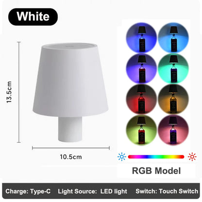 Lampada Da Tavolo Senza Fili Per Bottiglie Di Vino Led Esterno Con Controllo Touch Ideale Per Ristoranti E Bar