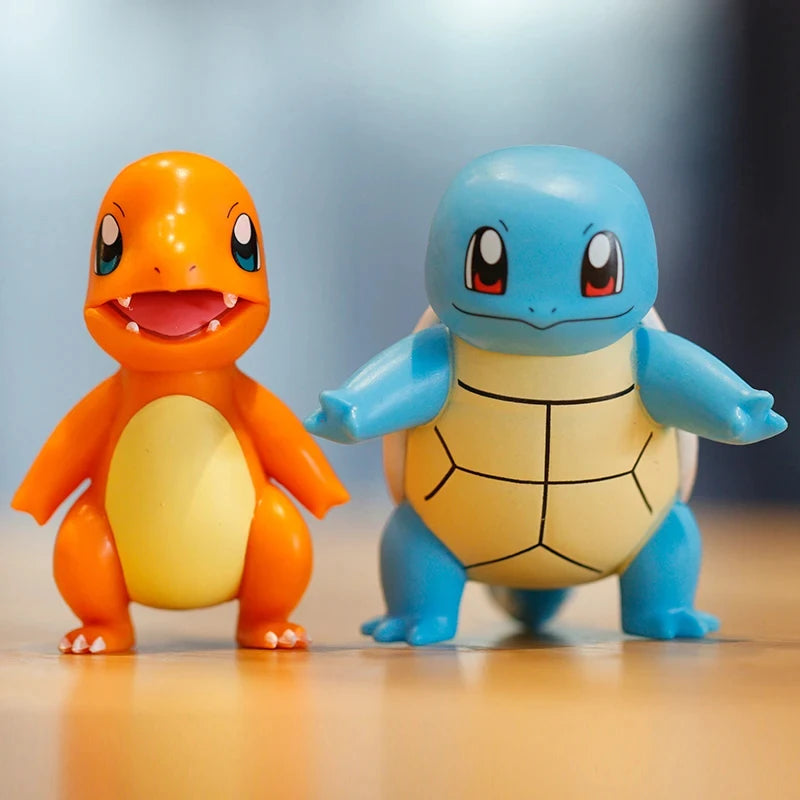 Hot Pokemon Anime Figure Pikachu Giocattoli Modello Charmander Psyduck Squirtle Jigglypuff Bulbasaur Kawaii Raccogliere Bambole Regalo Dei Bambini