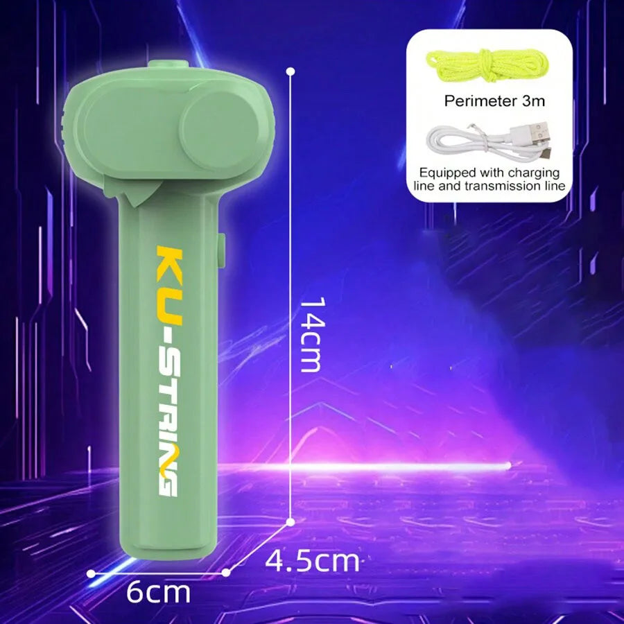 Lanciacorda Luminoso Con Luci Led Elastico Volante Per Esterni Gioco Divertente