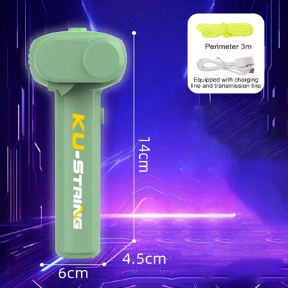 Lanciacorda Luminoso Con Luci Led Elastico Volante Per Esterni Gioco Divertente