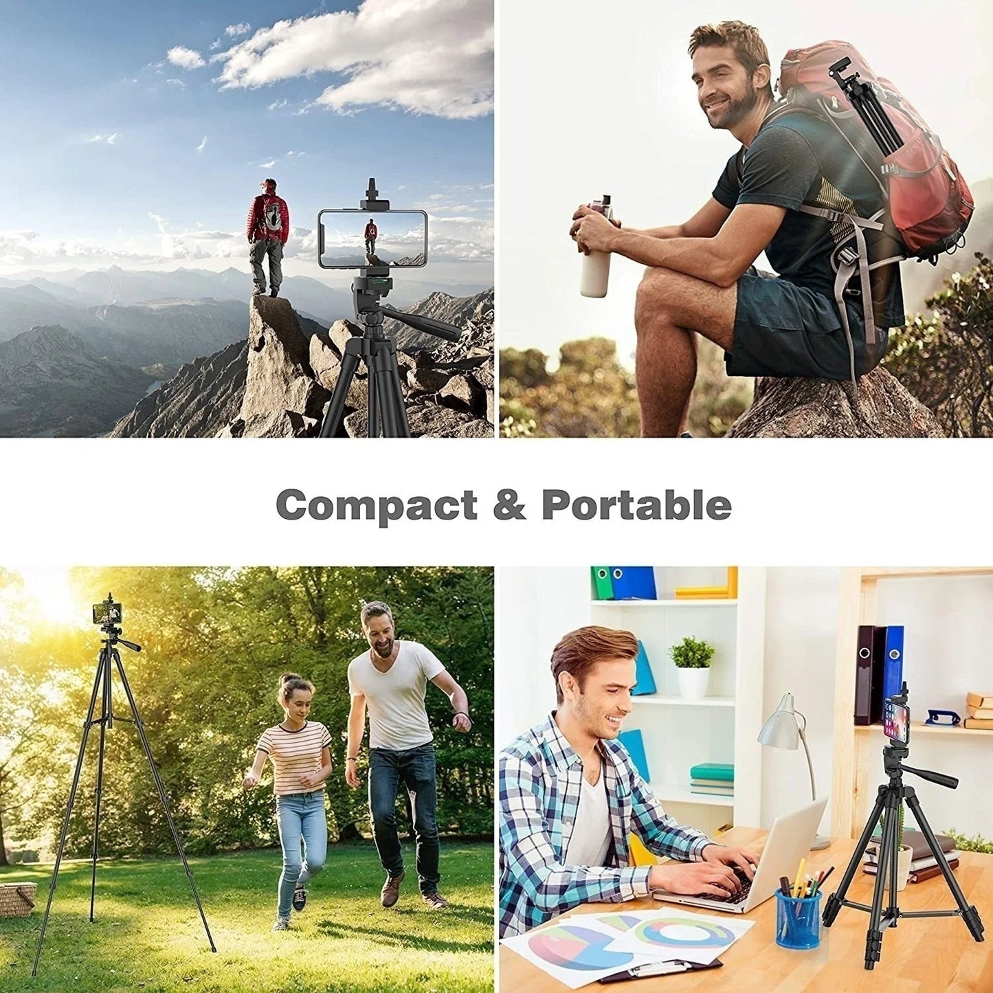 Treppiede Per Smartphone In Alluminio 102 Cm Con Registrazione Video E Supporto Fotografico Universale Bluetooth
