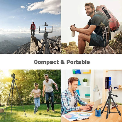 Treppiede Per Smartphone In Alluminio 102 Cm Con Registrazione Video E Supporto Fotografico Universale Bluetooth