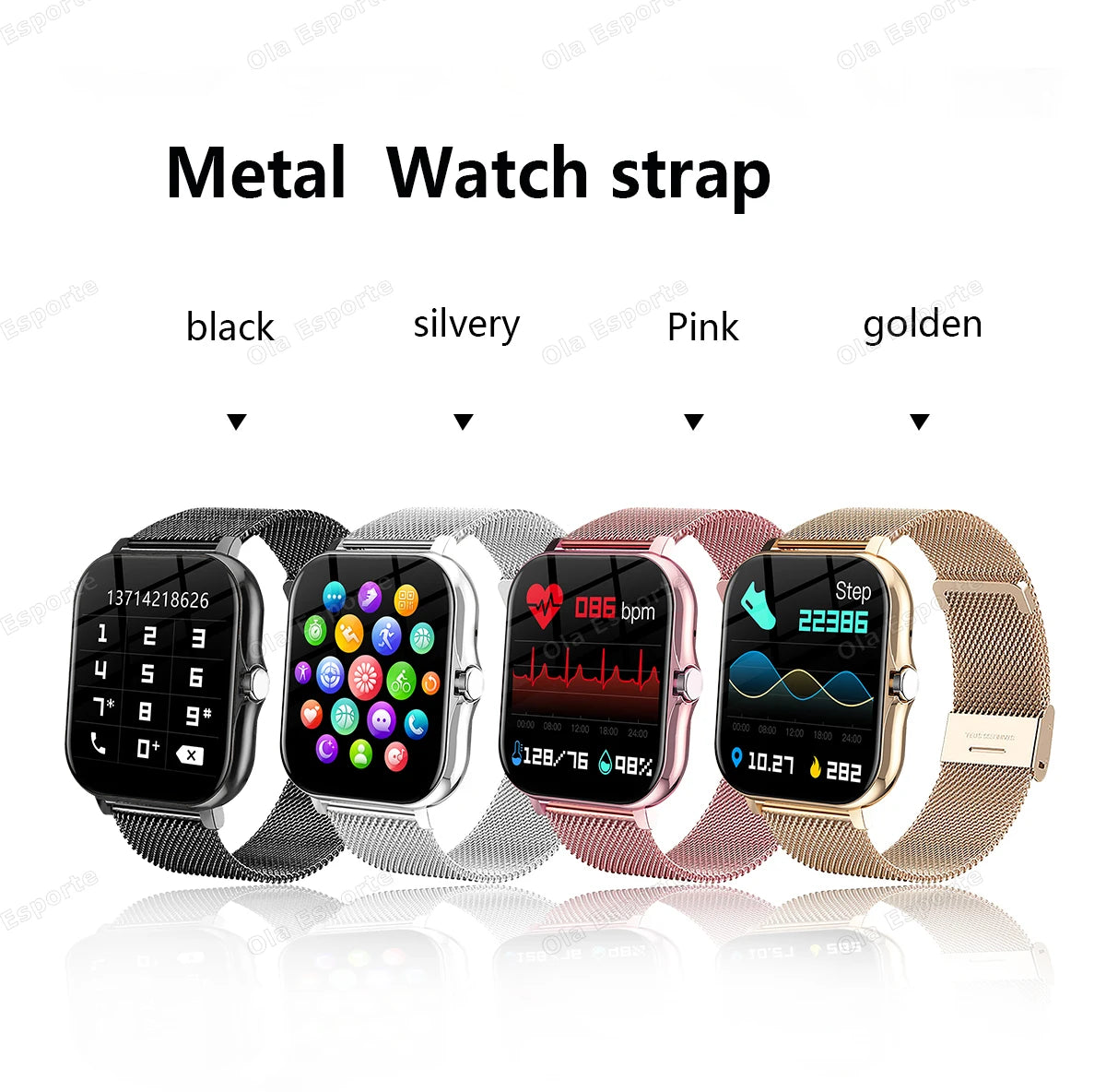 20226 Nuovo smartwatch da 1,83 pollici Notifiche di chiamata Monitoraggio del sonno Monitoraggio dell'attività Smart Watch compatibile con Android e iOS