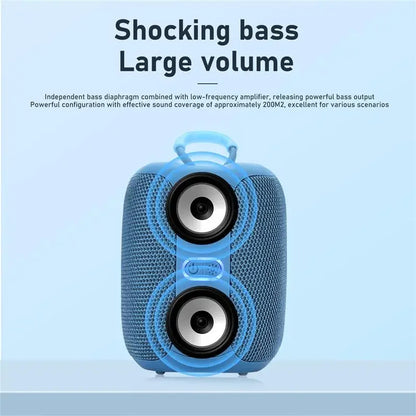 TG658 Altoparlante Bluetooth Portatile con Subwoofer Colonna Mini Bass Riproduzione Musicale per Android iOS PC Laptop