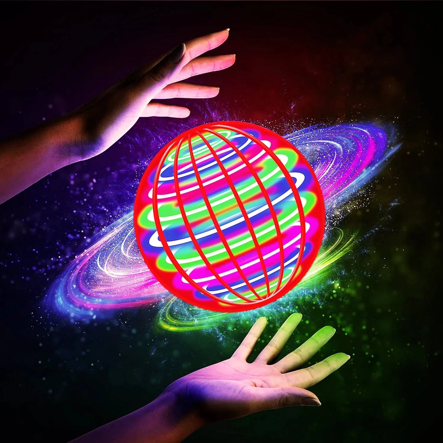 Palla Volante UFO Con Luci A Led Automatiche Giocattolo Galleggiante Elettrico Per Esterno