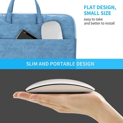 Mouse Wireless Dual Mode Bluetooth Sottile Ergonomico Ricaricabile Con Funzione Touch Per MacBook Air Pro PC Laptop