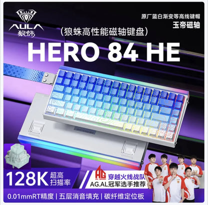 Tastiera Meccanica Da Gioco Aula Hero 84HE Con Interruttore Magnetico RGB Ergonomia