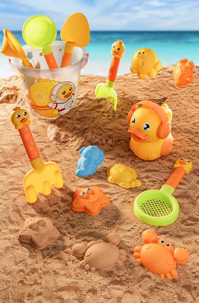 Set Giochi Spiaggia Per Bambini Con Secchiello E Paletta Per Sabbia E Attrezzi Da Acqua Estivi