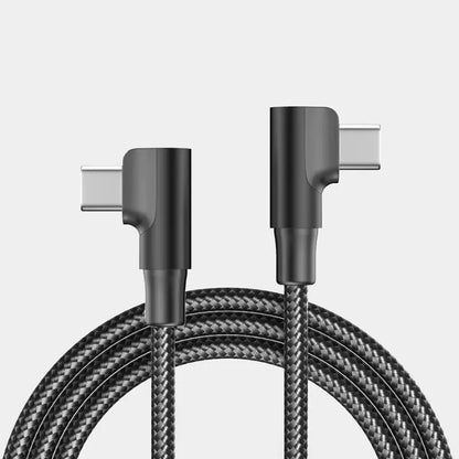 Cavo di Ricarica Usb C Pd 4.0 Angolo di 90 Gradi 100W per iPhone 15 Pro Max Xiaomi Huawei MacBook iPad