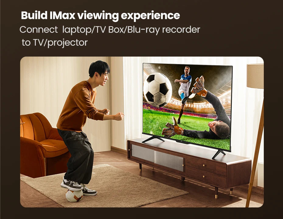 Cavo HDMI UGREEN 8K/60Hz per PS5 Xiaomi TV Box cavo 8K @ 60Hz certificato ad altissima velocità 48Gbps Dolby Vision HDCP2.3