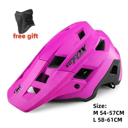Casco Da Bicicletta Batfox Speedframe MTB Leggero Con Certificazione CE Aerodinamico E Protezione Affidabile