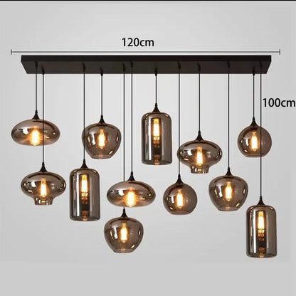 Lampada Sospensione Led Moderna In Acciaio Inossidabile Spazzolato per Soggiorno E Sala Da Pranzo