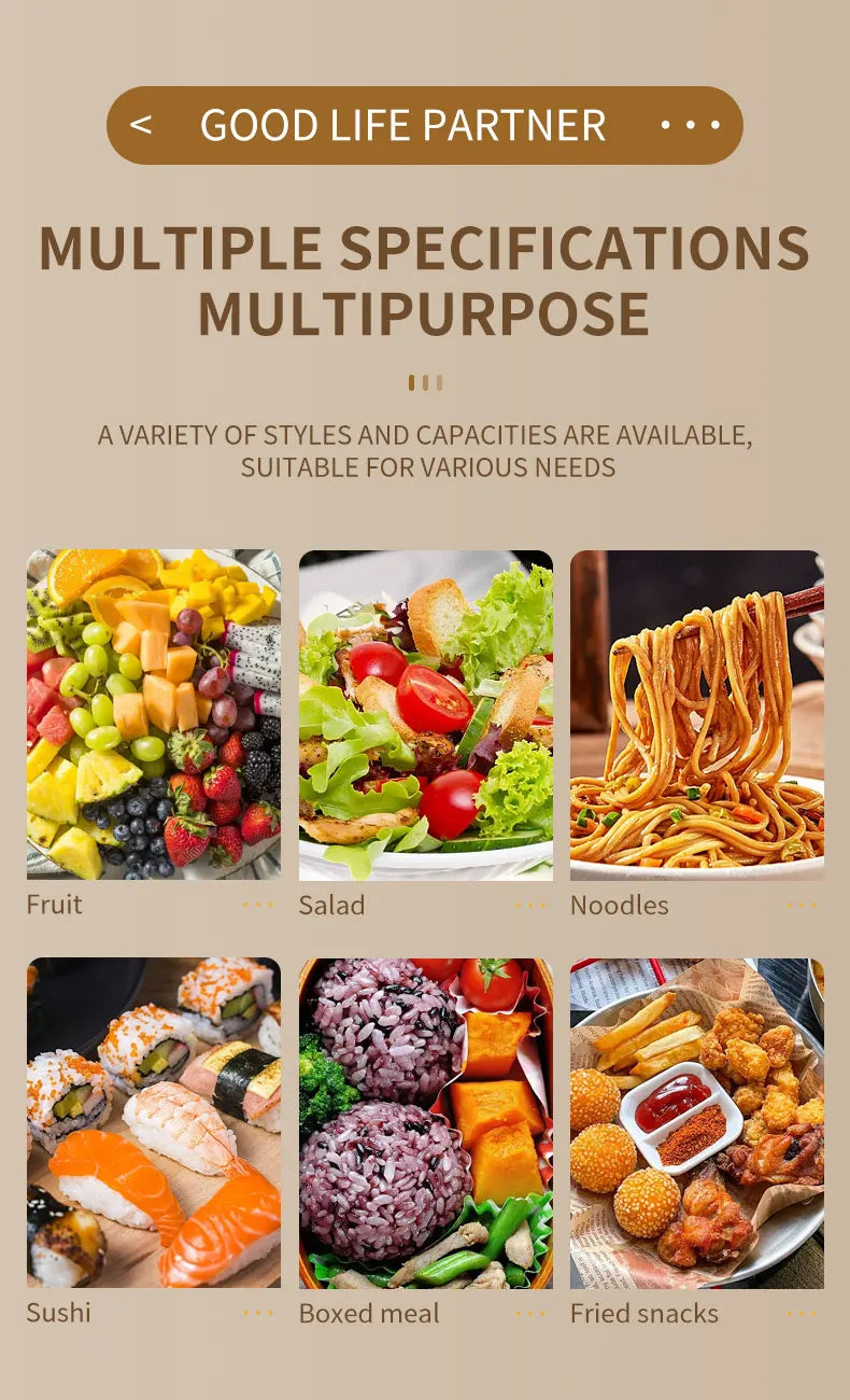25 pz/set Scatole di Carta Kraft Usa E Getta Scatole per il Pranzo con Coperchi Ciotole per Imballaggio di Fast Food Bento Box per la Catering Da Asporto
