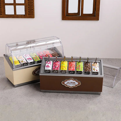 Distributore Automatico Di Gelati In Miniatura Multigusto Per Decorazioni Casa Delle Bambole E Scene Di Supermercato