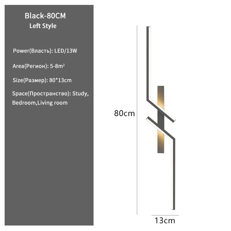 Lampada Da Parete A LED Per Camera Da Letto E Soggiorno Sconce Minimalista Con Illuminazione Uniforme