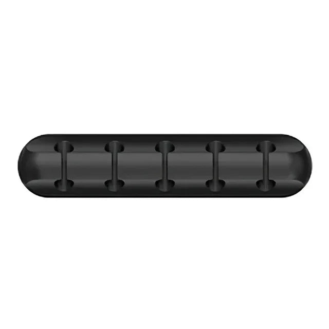 VIKEFON Cavo Cavo Organizzatore di cavi Avvolgicavo USB in silicone Clip di gestione Autoadesive per Mouse Tastiera Auricolare per iPhone