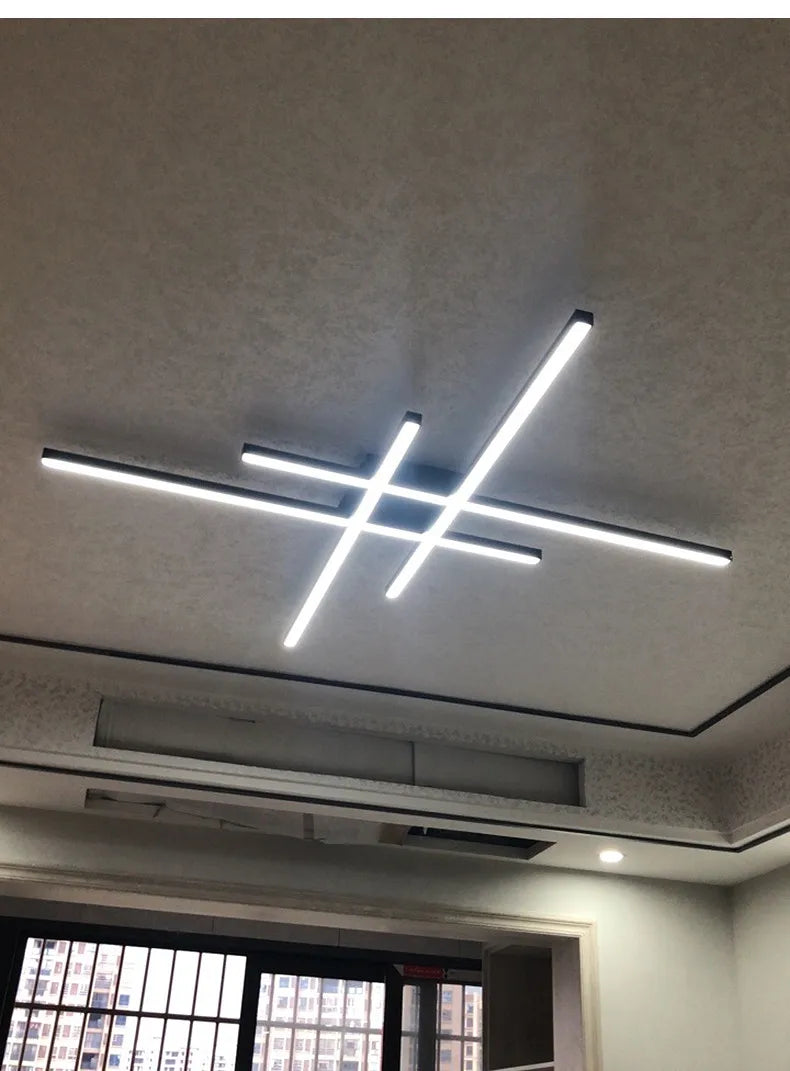 Plafoniera Moderna In Alluminio Spazzolato Per Soggiorno E Camera Da Letto Luce Diffusa Design Minimalista