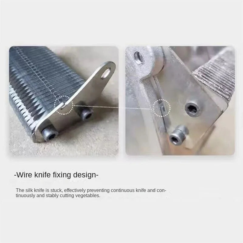 Affettatrice Elettrica Multifunzionale Per Verdure In Acciaio Inox 180 W Taglio Sottile E Triturazione