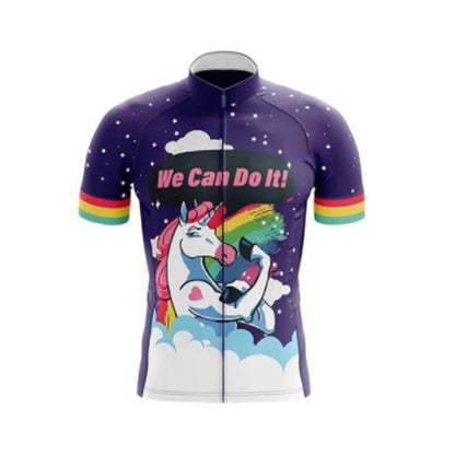 Maglia Ciclismo Estiva Rosa Con Stampa Maialino Cartoon Traspirante Asciugatura Veloce Protezione UV Tasche