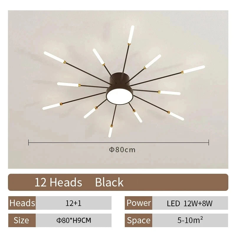 Lampada Da Soffitto Led A Forma Di Fiore Per Soggiorno E Camera Da Letto, Luce Moderna Sala Da Pranzo