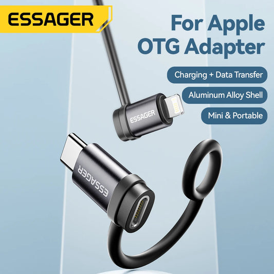 Adattatore USB-C a Lightning Femmina 3A Ricarica Rapida OTG Per iPhone E iPad Pro