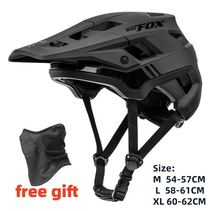 Casco Da Bicicletta Batfox Speedframe MTB Leggero Con Certificazione CE Aerodinamico E Protezione Affidabile