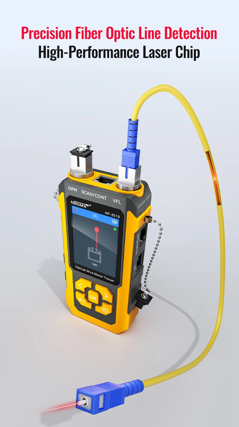 Noyafa NF 8518 Tester di Rete e Localizzatore Cavi Misuratore POE NCV QC e Guasti