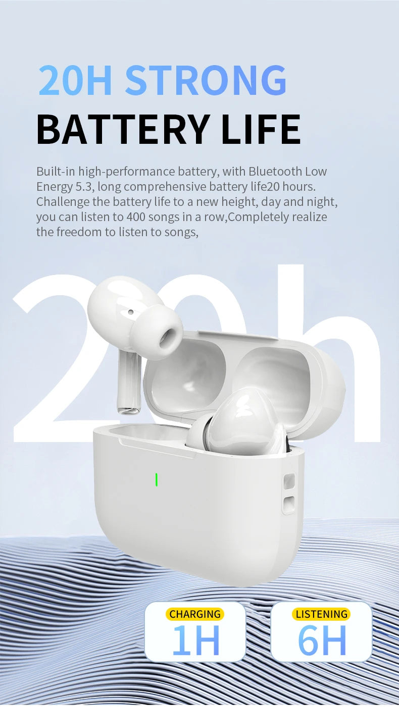 Auricolari Bluetooth Senza Fili Air Pro 2025 TWS HiFi Impermeabili Con Microfono E Supporto Siri