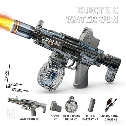 Pistola Ad Acqua Elettrica Con Sensore Automatico E Luci Giocattolo Estivo Per Bambini Sulla Spiaggia