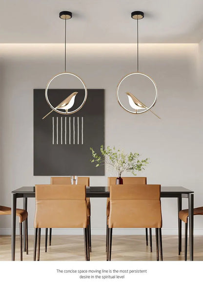 Lampada Sospensione Led Argento Dorato Interni Design Moderno Per Letto e Soggiorno Alimentazione AC 85 265 Volt
