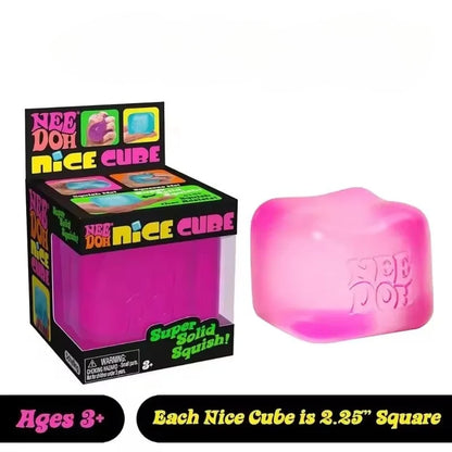 Schylling Nee Doh Nice-Sicle Cubo Sensoriale, Giocattolo Morbido Antistress, Ideale per Ansia e Concentrazione
