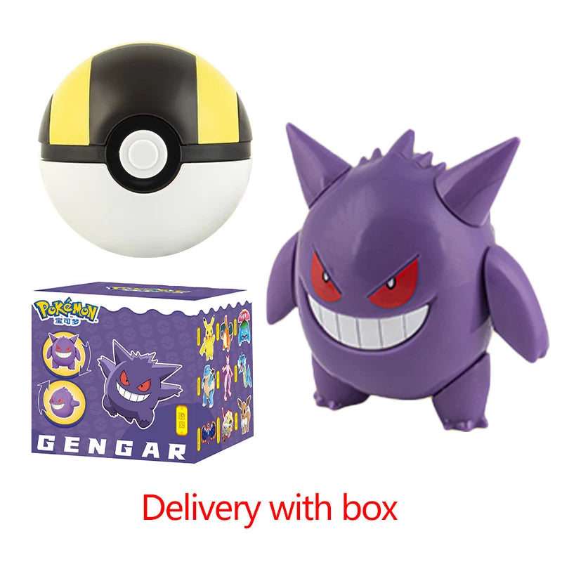 Pokemon Pokeball Figura Palla Pikachu Charizard Mewtwo Mew Eevee Gengar Lapras Blastoise Venusaur Gyarados Giocattolo Educativo Per Bambini
