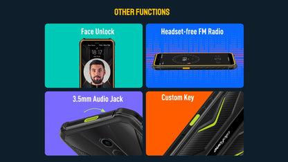 Ulefone Armor X12 Pro,Android 13, fino a 8GB + 64GB ,4860mAh,13MP 5.45 "4G NFC, versione globale, doppio 4G VoLTE,3 Slot per schede