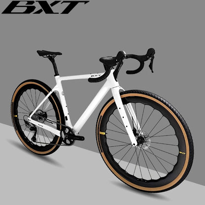 Bici Gravel In Fibra Di Carbonio 700C GRX 600 11 Velocità Con Ruote E Forcella In Carbonio