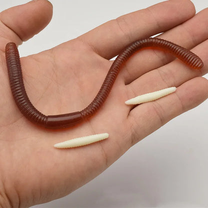 Lombrico Finto In Gomma Morbida 17 Cm Giocattolo Realistico Per Feste Bambini E Intrattenimento