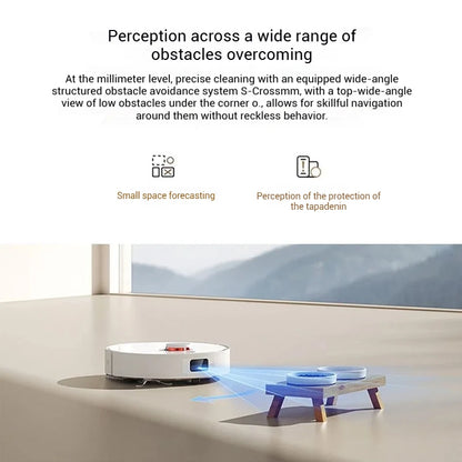 XIAOMI MIJIA Robot Aspirapolvere Autonomo H40, Pulizia Intelligente per la Casa, Spazzamento ad Alta Velocità, Pulizia Rotante, Aspirazione Ciclonica 10000PA, Laser LDS