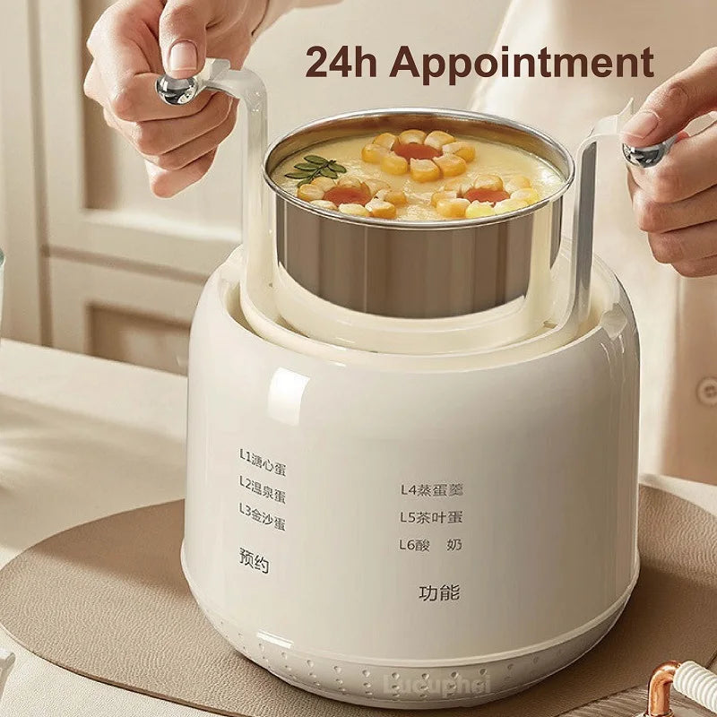 Cuociuova Elettrico Intelligente Multifunzionale 300W Capacità 4 6 Uova Per Colazione Compatto 220V