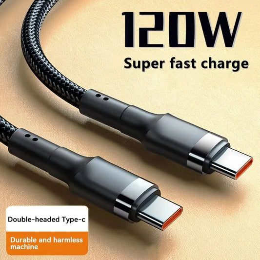 Cavo USB C a USB Type C Da 120W Per Ricarica Rapida PD Compatibile Con Smartphone Qualità Premium