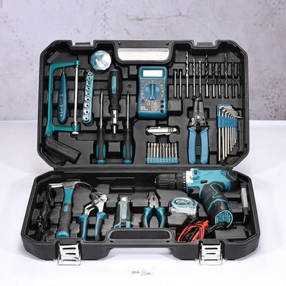 Trapano a Batteria al Litio Multifunzionale per Uso Domestico Kit Attrezzi per Manutenzione del Legno