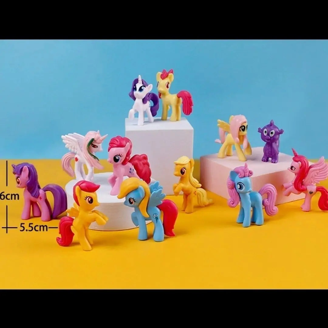 Set di giocattoli My Little Pony Fluttershy Rainbow Dash Twilight Sparkle Princess Cadence Luna Regalo a mano